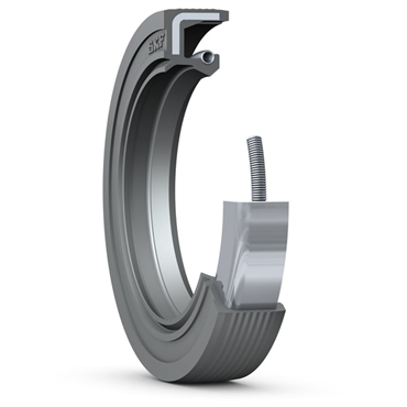 Rubber Covered Dual Lip Shaft Seal with Spring